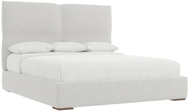 Bernhardt Casa Paros Playa/White 60" California King Upholstered Panel Bed-0