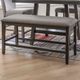 Powell® Seneca Gray Counter Backless Bench-1