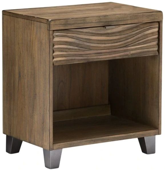 Michael Amini®  Del Mar Sound Boardwalk 1-Drawer Nightstand-0