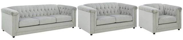 Signature Design by Ashley® Josanna 3-Piece Gray Living Room Set-0