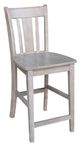 John Thomas Furniture® Dining Essentials San Remo 17" Taupe Gray Counter Stool-0