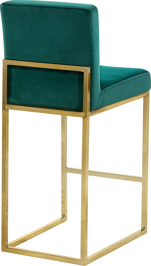 Meridian Furniture Giselle Green Velvet Counter Stool-1