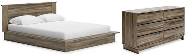 Signature Design by Ashley® Shallifer 2-Piece Brown Queen Panel Bed Set-0