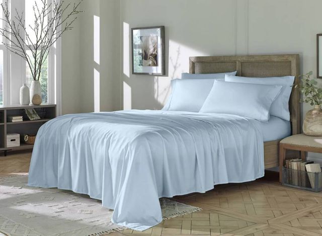Sleeptone® Eucalyptus 6-Piece Flint Blue EUCAFIBER™ Full Sheet Set-3