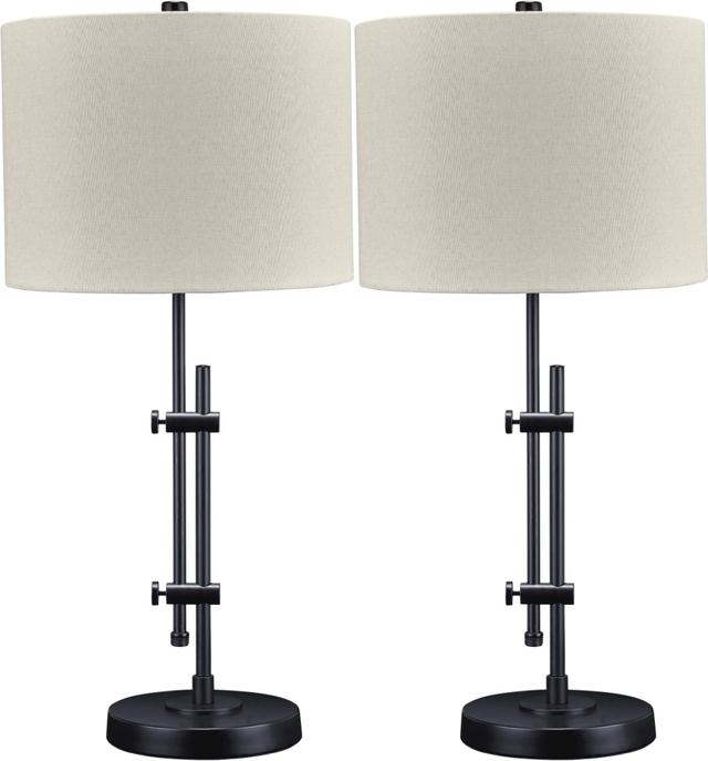 Signature Design by Ashley® Baronvale 2-Piece Black Table Lamp Set-0