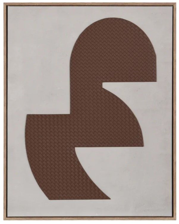 Stylecraft Abstract Leather II Brown/Gray Wall Art-0
