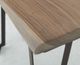 International Furniture Direct Natural Parota Brown Cocktail Table with Black Base-4