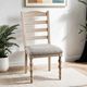 Furniture of America® Chesapeake Light White Wash Side Chair-2