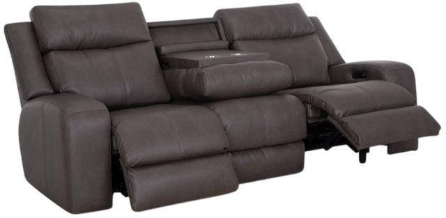 Franklin™ Winston Detroit Smoke Power Reclining Sofa with Power Headrest and Dual Seat Air Massage-1