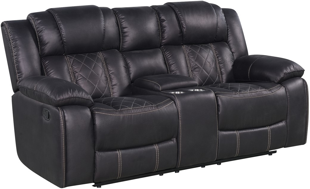 Kian® Furniture 141 Ebony Manual Reclining Loveseat Twin Falls, ID