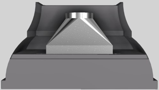 Vent-A-Hood® Designer Series 54" Gunsmoke Wall Mounted Range Hood-3