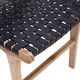 Dovetail Furniture Dale Antique Black/Natural Dining Chair-3