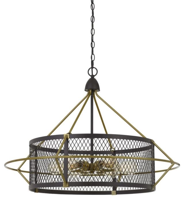 Cal® Lighting & Accessories Caserta Antique Brass Chandelier-0