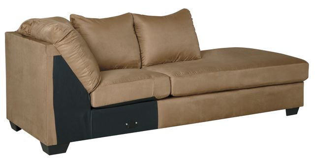 Signature Design by Ashley® Darcy 2-Piece Mocha Right-Arm Facing Sofa Sectional and Chaise-2