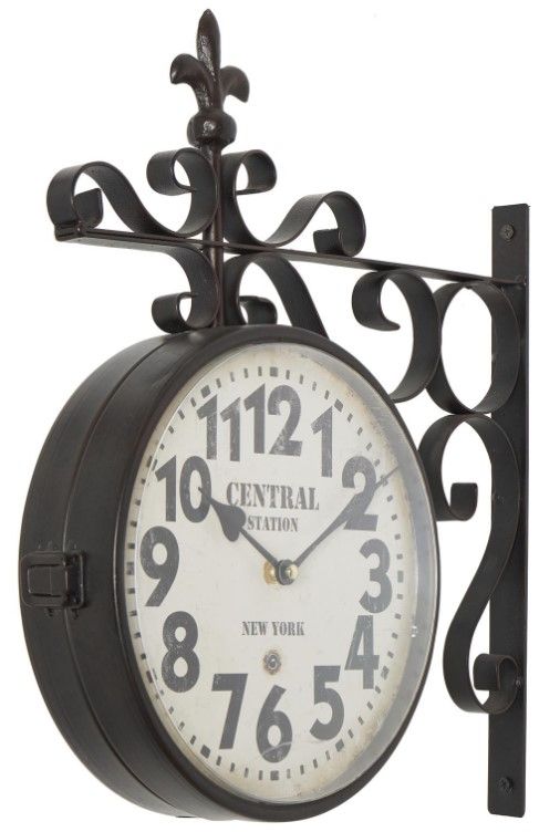 Deco Marche Black Scroll Designs Wall Clock-1