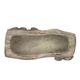 A & B Home Nickel 9" Log Planter with Mushroom-5