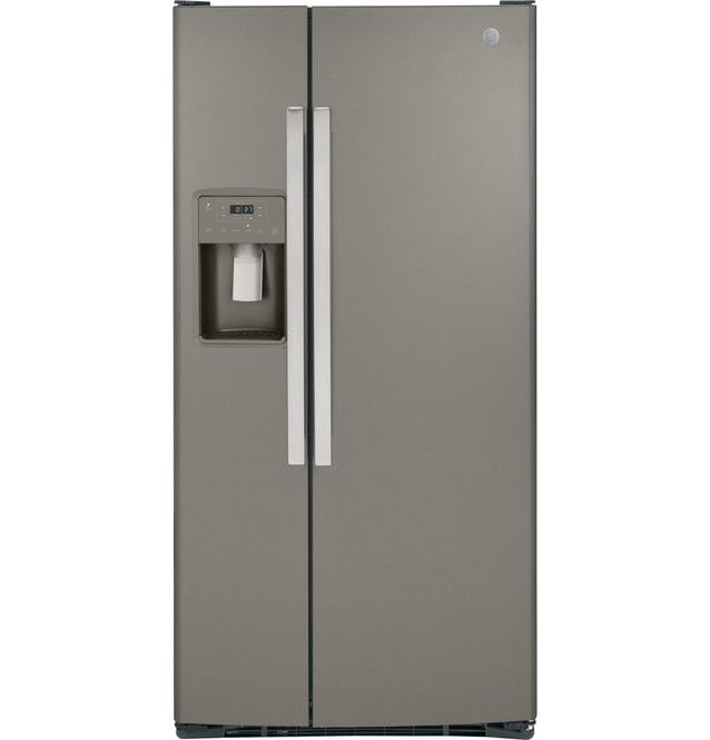 GE® 33" 23.0 Cu. Ft. Fingerprint Resistant Slate Side-by-Side Refrigerator-0