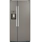 GE® 33" 23.0 Cu. Ft. Fingerprint Resistant Slate Side-by-Side Refrigerator-0