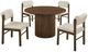 Coaster® Hamlyn 5-Piece Cream/Walnut Dining Table Set-0