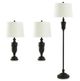 Stylecraft 3-Piece Bronze/White Lamp Set-0