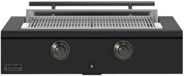 Caliber™ Rockwell Social 2-Burner Ultra Matte Black Built-In Liquid Propane Grill with Pewter Hardware-0