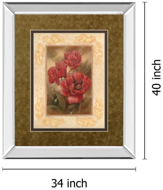 Classy Living Vivian Flasch Daphne’s Poppies Wall Art-2