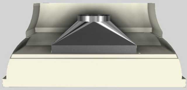 Vent-A-Hood® Designer Series 66" Biscuit Wall Mounted Range Hood-3