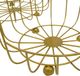 A & B Home Carinae 2-Piece Glass Top Round Accent Table Set with Gold Base -3