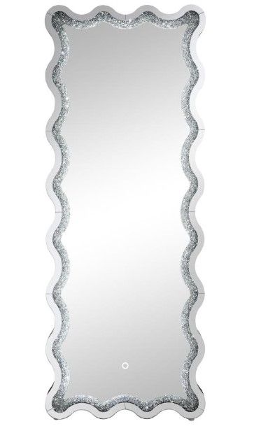 Coaster® Brixey Black Floor Mirror-2