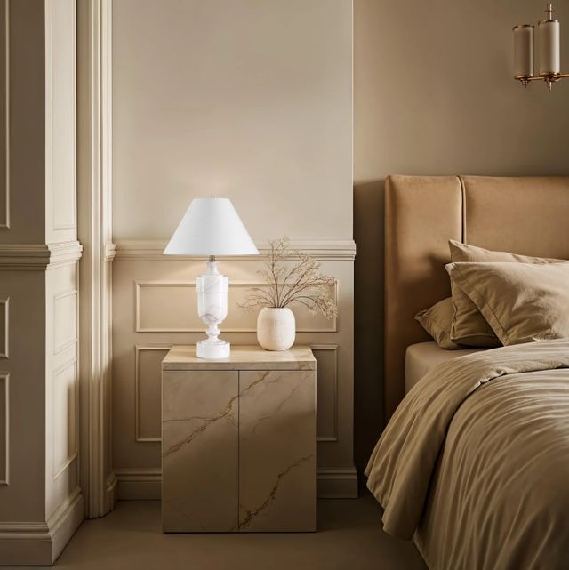 Renwil® Katin Natural White Table Lamp-1