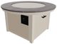 Telescope Casual 3F4D Boardwalk Rustic Top Aluminum 42" Outdoor Fire Table with Desert Base-0
