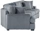 Homelegance® Warwick 2-Piece Gray Sectional with Left Cuddler-3