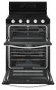 Whirlpool® 30" Black Ice Freestanding Gas Double Oven-1