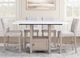 Steve Silver Co. Taylor 5-Piece Gray/Tan/White Counter Dining Table Set-1