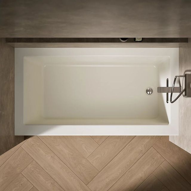 KOHLER® Underscore® Biscuit 60" x 32" Alcove Bath - Right Drain-3