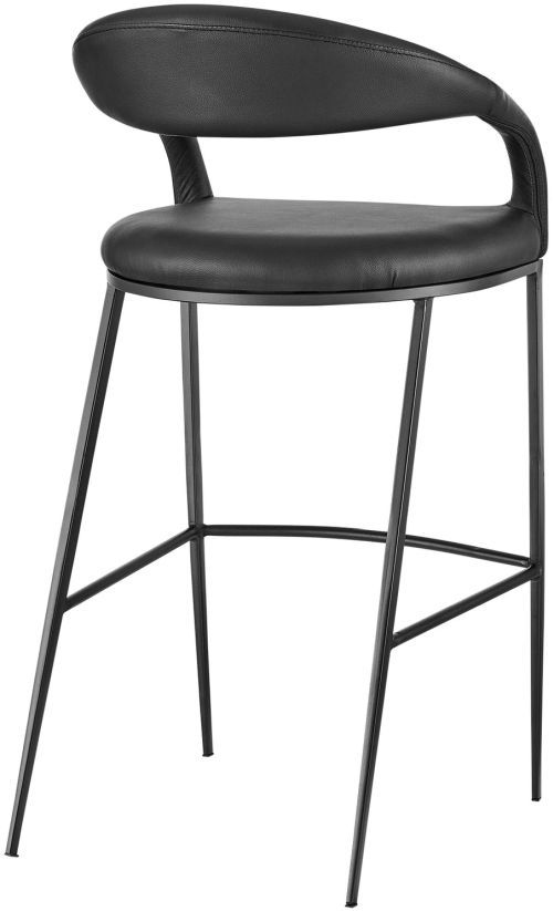 Armen Living Ramona Black Bar Stool-3