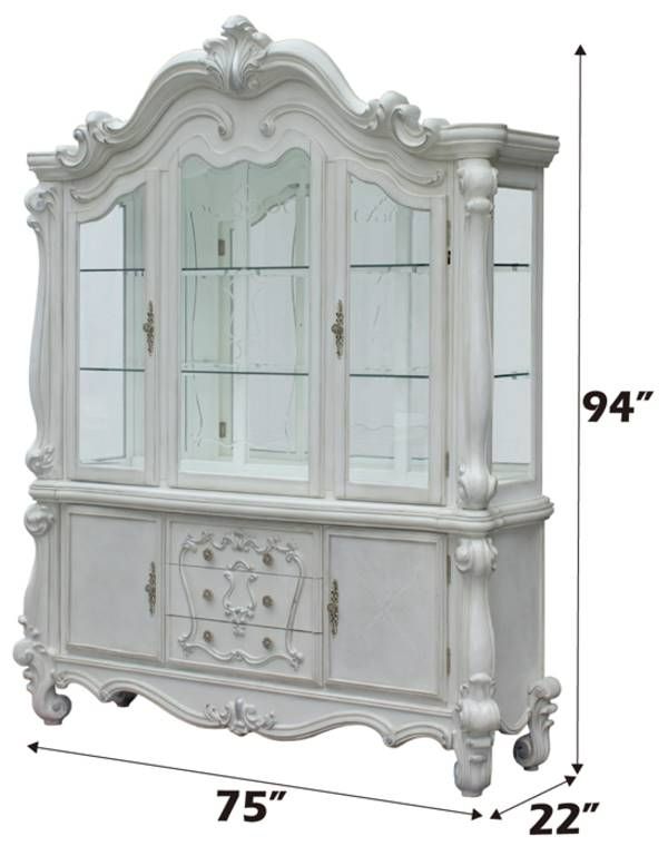 ACME Furniture Versailles Bone White Hutch and Buffet-2
