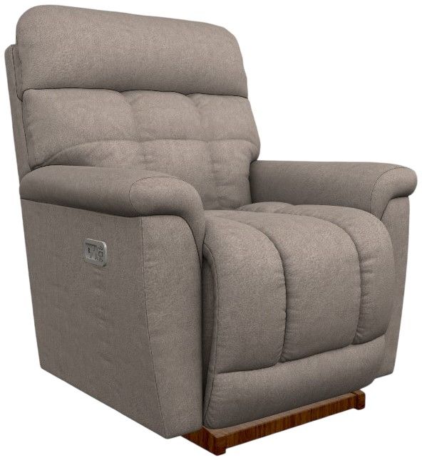 La-Z-Boy® Fulton Mushroom Power Rocking Recliner with Headrest-0