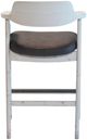 Nest Home Collections Wagner Distressed Grey Bar Chair-3