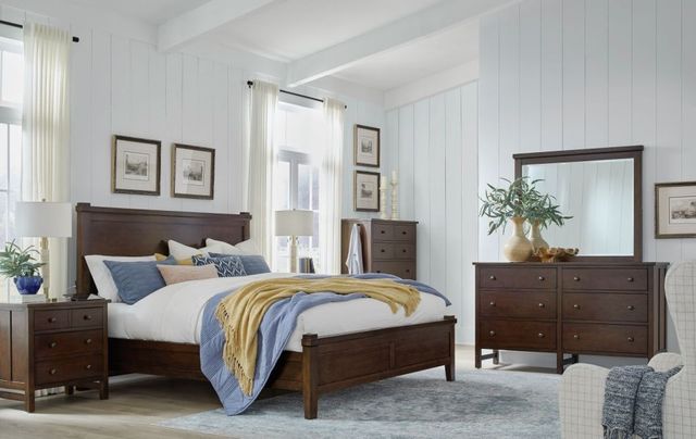 aspenhome® Channing Harvest Cherry Queen Panel Bed-1