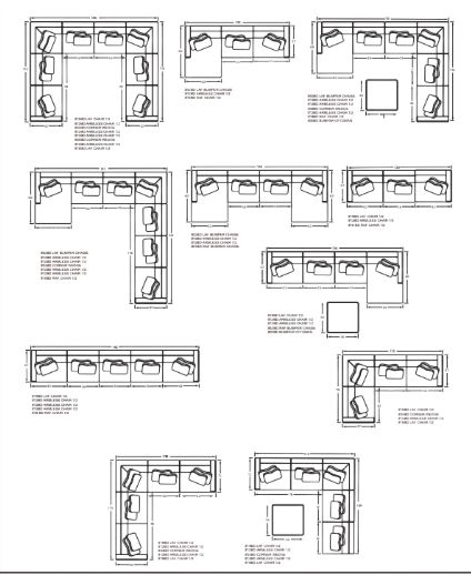 Craftmaster® Customizable CM Modern 120" Modular Sectional-2