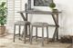 Mazin Furniture Palmer 2-Piece Brown/Gray Counter Stools-2