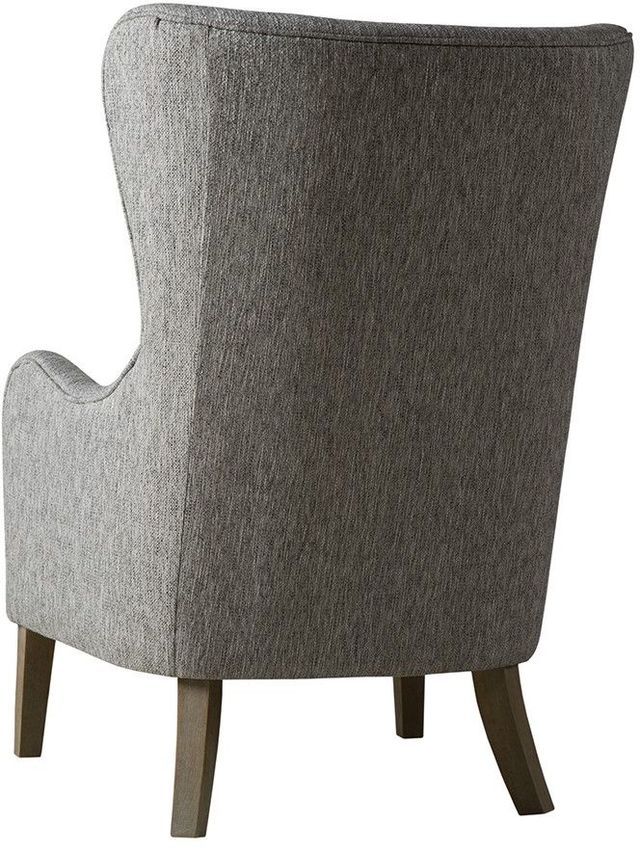 Olliix by Madison Park Grey Arianna Swoop Wing Chair-1