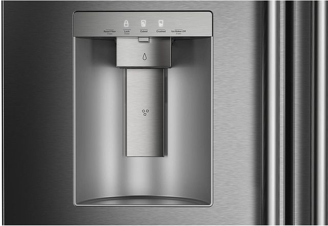 KitchenAid® 36" 30.5 Cu. Ft. Black Ore French Door Refrigerator with Exterior Water and Ice Dispenser-2