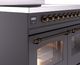Ilve® Nostalgie II Series 40" Matte Graphite Pro Style Induction Range-1