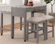 Furniture of America® Whitehall 3-Piece Light Gray Counter Height Dining Set-0