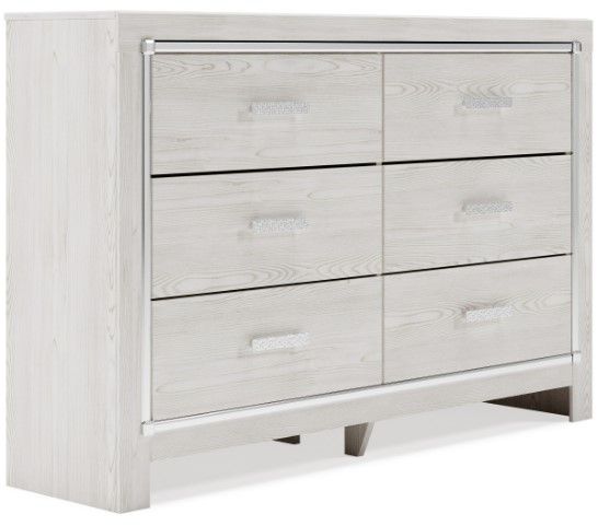 Signature Design by Ashley® Altyra 6-Piece White Queen Panel Bed Set-2
