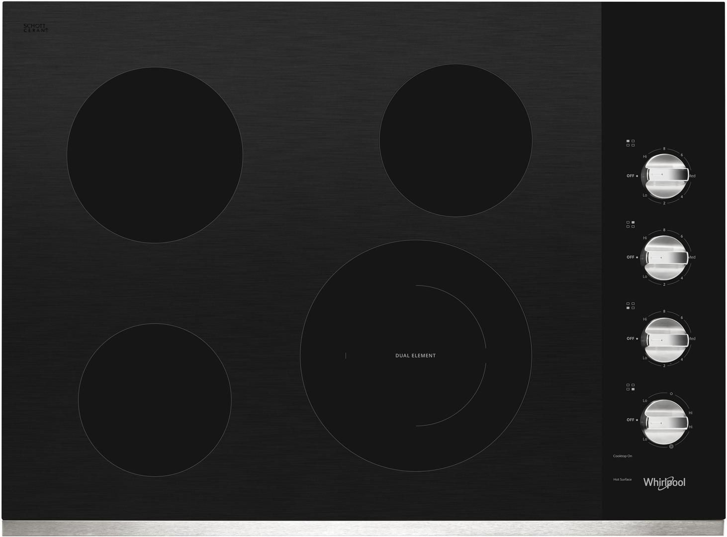 Whirlpool® 30" Stainless Steel Electric Cooktop