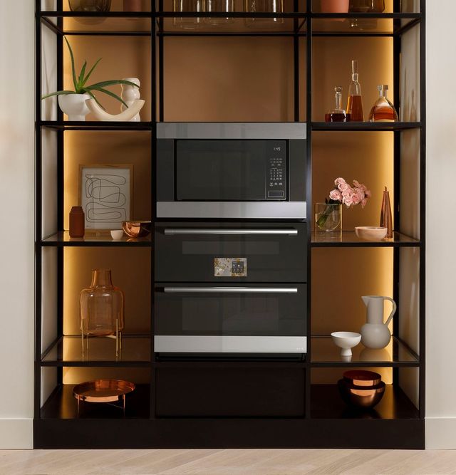 Café™ 30” Platinum Glass Duo Smart Double Electric Wall Oven-3