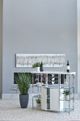 Coaster® Gallimore Glossy White/Chrome Bar Cabinet-1